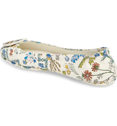 Shop Tory Burch 'minnie' Travel Ballet Flat In Meadow Sweet