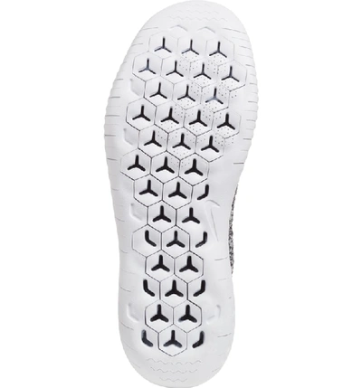 Shop Nike Free Rn Flyknit 2018 Running Shoe In White/ Black