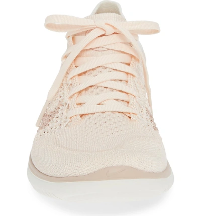 Women's free rn flyknit 2018 clearance running shoes - guava ice/beige