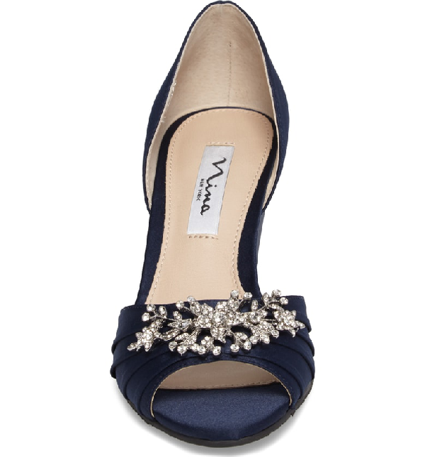emiko embellished evening wedges