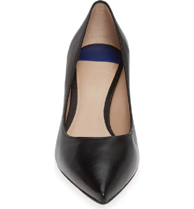 Shop Stuart Weitzman Tippi 70 Pointy Toe Pump In Nero Reims