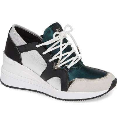 Shop Michael Michael Kors Scout Trainer Wedge Sneaker In Jewel Green