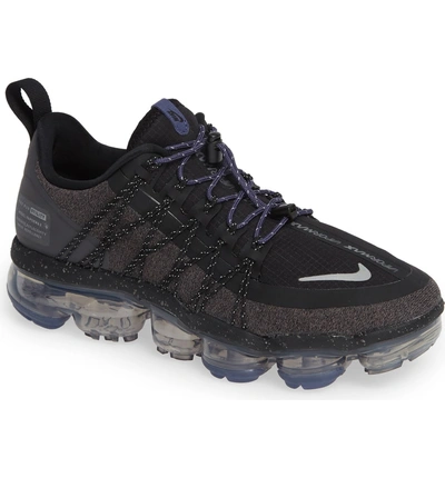 Shop Nike Air Vapormax Run Utility Sneaker In Black/ Silver/ Thunder Grey