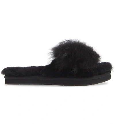 Shop Ugg Mirabelle Genuine Shearling Slipper In Black