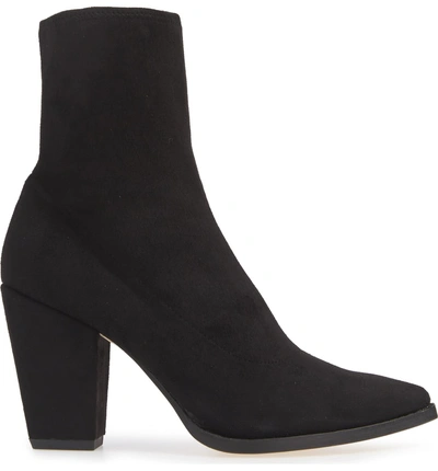 Shop Pelle Moda Natasha Bootie In Black Suede