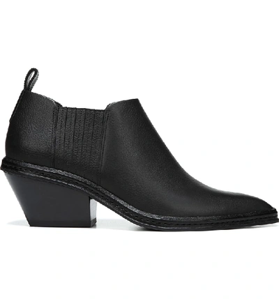 Shop Via Spiga Farly Water Resistant Bootie In Black Pebbled Leather