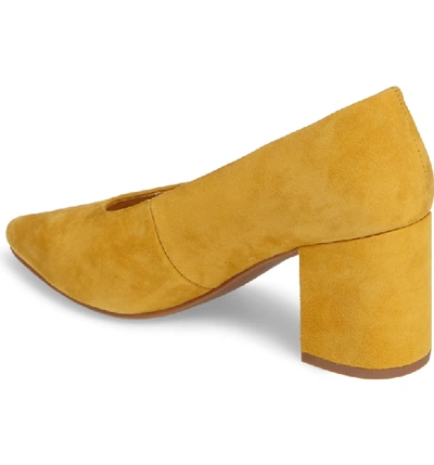 Shop Seychelles Rehearse Pointy Toe Pump In Mustard Suede