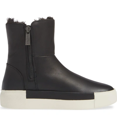 Shop Jslides Victory Double Zip Boot In Black Waterproof Leather