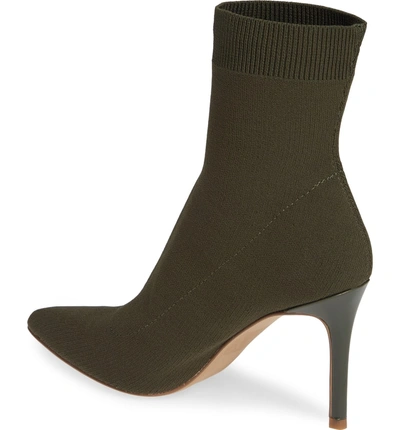 Shop Steve Madden Claire Bootie In Olive