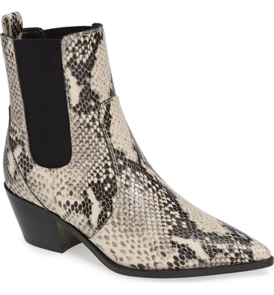 Shop Paige Willa Chelsea Bootie In Roccia Snake Print