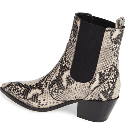 Shop Paige Willa Chelsea Bootie In Roccia Snake Print