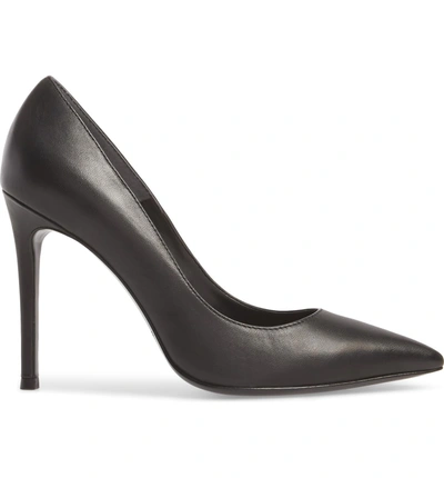 Shop Charles David Calessi Pointy Toe Pump In Black Leather
