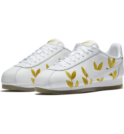 Shop Nike Classic Cortez Ce Sneaker In White/ White-mtlc Gold