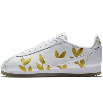Shop Nike Classic Cortez Ce Sneaker In White/ White-mtlc Gold