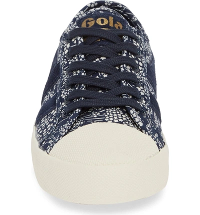 Shop Gola Coaster Liberty Sneaker In Navy/ Off White