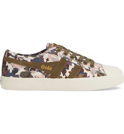 Shop Gola Coaster Liberty Sneaker In Khaki/ Off White