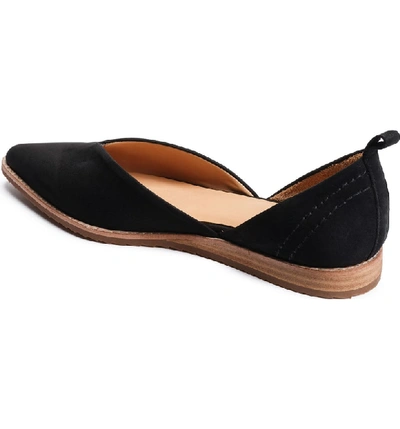 Shop Bill Blass Sybil Pointy Toe Flat In Black