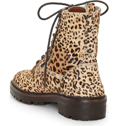 Shop Lucky Brand Idara Ii Genuine Calf Hair Bootie In Leopard Haircalf