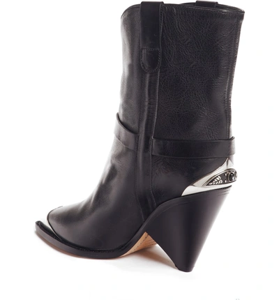 Shop Isabel Marant Lamsy Pointy Toe Boot In Black