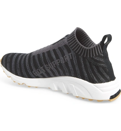 Shop Adidas Originals Eqt Support Sock Primeknit Sneaker In Black/ Carbon/ Gum