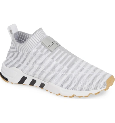 Adidas Originals Eqt Support Sock Primeknit Sneaker In White/ Crystal  White/ Gum3 | ModeSens