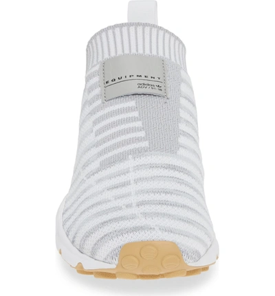 Adidas Originals Eqt Support Sock Primeknit Sneaker In White/ Crystal  White/ Gum3 | ModeSens