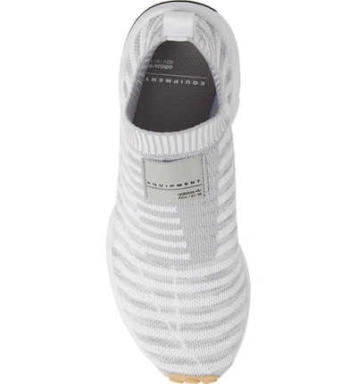 pair Merchandising retort Adidas Originals Eqt Support Sock Primeknit Sneaker In White/ Crystal  White/ Gum3 | ModeSens