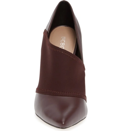 Shop Bcbg Hayden Pump In Plum Leather