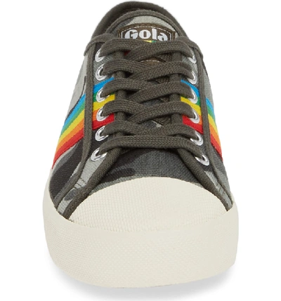 Shop Gola Coaster Rainbow Striped Sneaker In Camo Multi