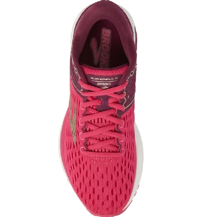 Shop Brooks Ravenna 9 Running Shoe In Pink/ Plum/ Champagne