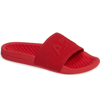 Shop Apl Athletic Propulsion Labs Big Logo Techloom Slide Sandal In Red