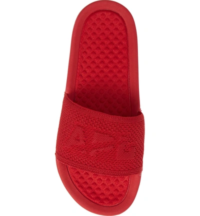 Shop Apl Athletic Propulsion Labs Big Logo Techloom Slide Sandal In Red
