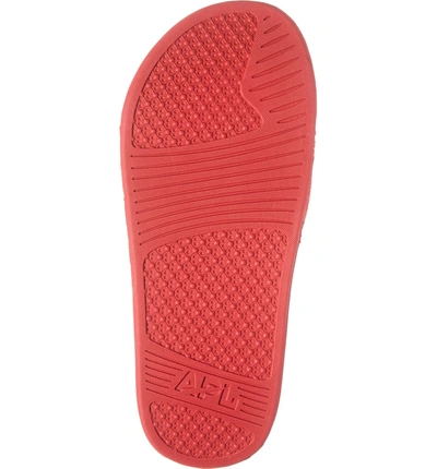 Shop Apl Athletic Propulsion Labs Big Logo Techloom Slide Sandal In Red