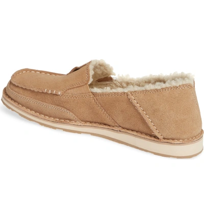 Shop Ariat Cruiser Slip-on Loafer In Light Tan Suede Leather