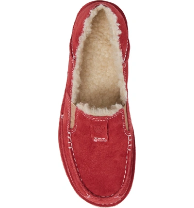 Shop Ariat Cruiser Slip-on Loafer In Fleece Strawberry Suede