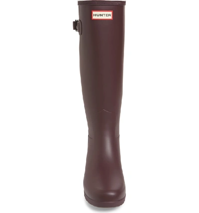 Shop Hunter Original Refined Waterproof Rain Boot In Oxblood