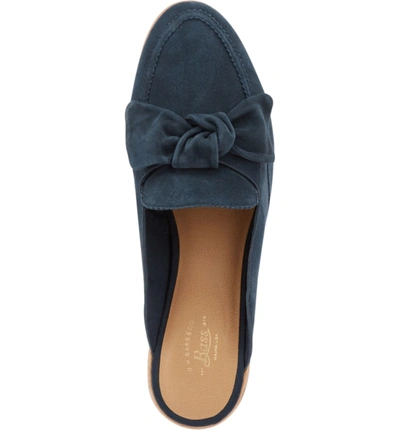 Shop G.h. Bass & Co. Ebbie Bow Mule In Navy Suede