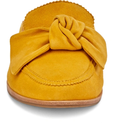 Shop G.h. Bass & Co. Ebbie Bow Mule In Yellow Suede