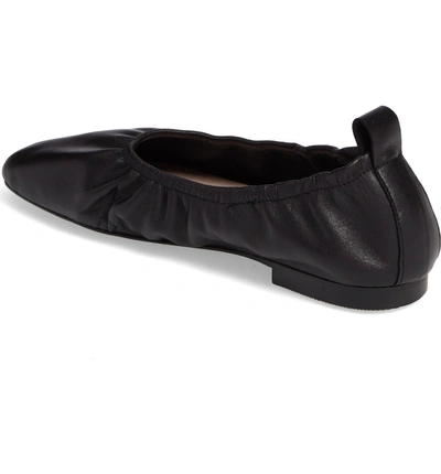 Shop Patricia Green Lily Ballet Flat In Black Leather