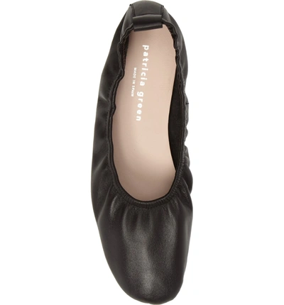 Shop Patricia Green Lily Ballet Flat In Black Leather