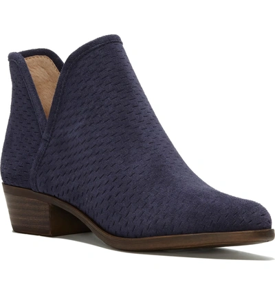 Shop Lucky Brand Baley Bootie In Moroccan Blue Suede