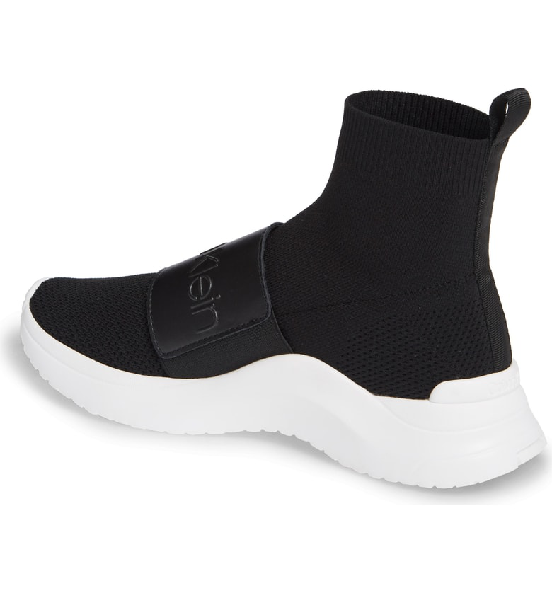 calvin klein uni sock knit sneaker