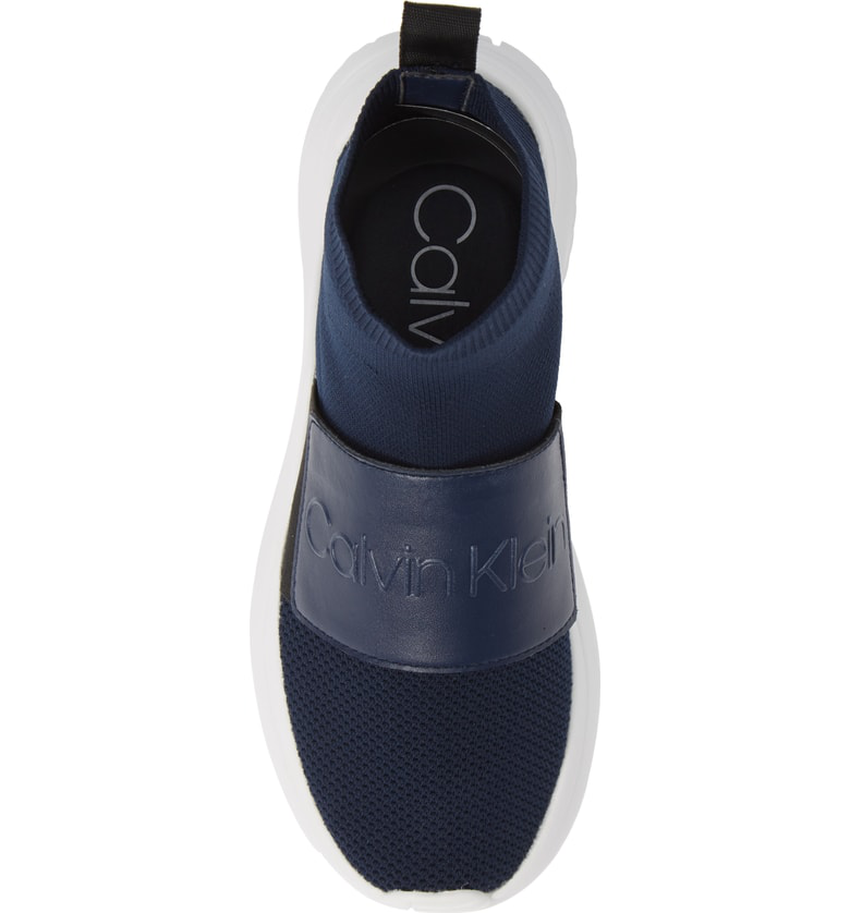 calvin klein uni sock knit sneaker