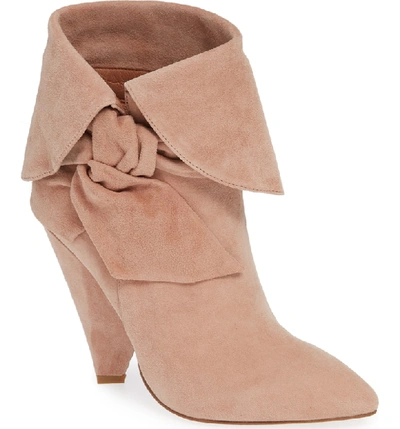 Shop Jeffrey Campbell Scarlett Bootie In Blush Suede