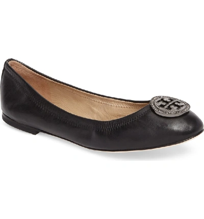 Shop Tory Burch Liana Ballet Flat In Black