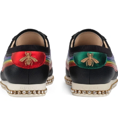 Shop Gucci Falacer Sneaker In Black