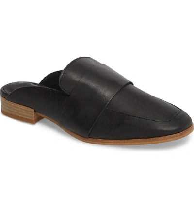 Shop Free People At Ease Loafer Mule In Carbon Leather
