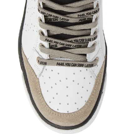 Shop P448 Miami Sock Sneaker In White/ Black