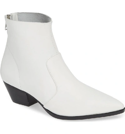 Shop Steve Madden Cafe Boot In White Leather