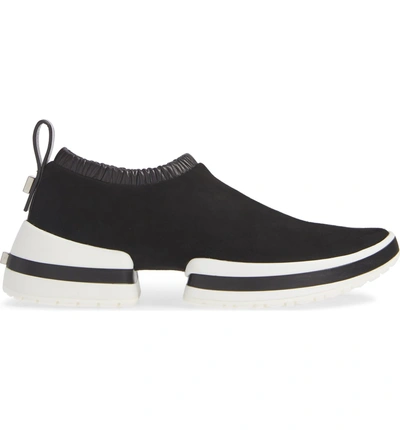 Shop Stuart Weitzman 612 Sneaker In Black Suede